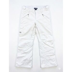 The North Face Snow Pants Womens White SzL Hyvent Ski/Snowboard Vented Legs/Zip